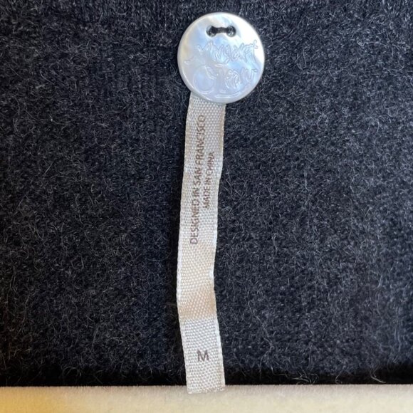 Margaret O'Leary Charcoal Cashmere Sweater Dress, M - Picture 9 of 11